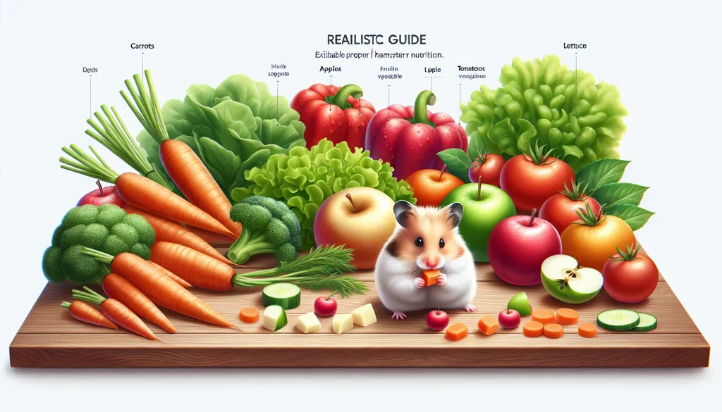 Fructe și legume pentru hrana hamsterului Ghid realistic