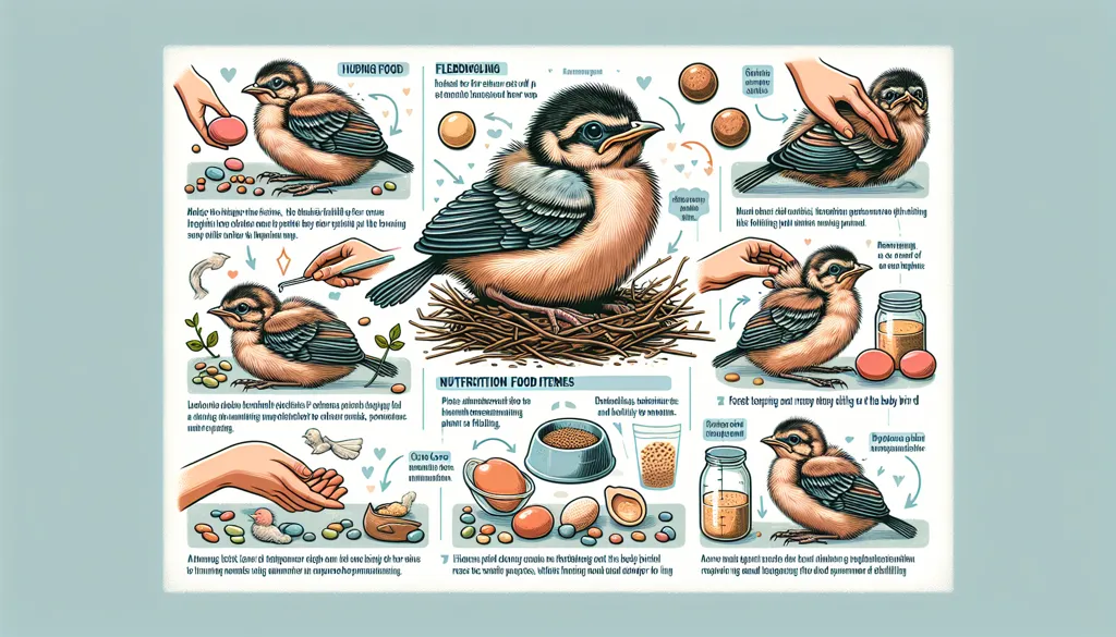 Informații despre îngrijirea și hrănirea puiului de pasăre realistic