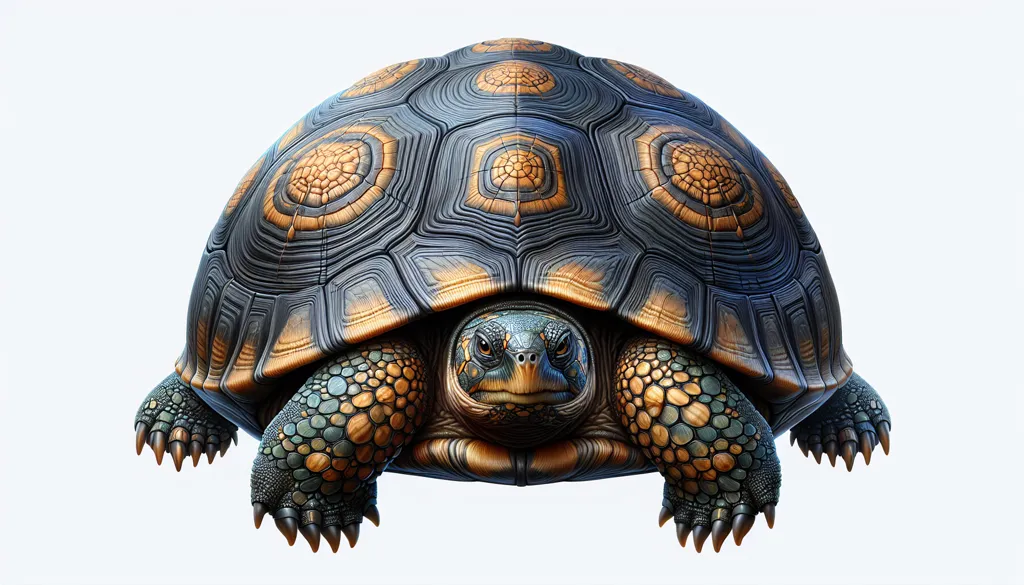 Prezintă o țestoasă cu carapace aspect realistic